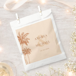 Sacolinha Terracotta Palm Trees & Ampersand Beach Weding