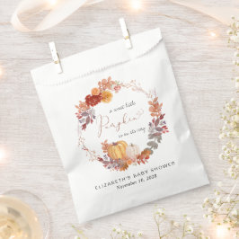 Sacolinha Terracotta Pumpkin Outono Chá de fraldas