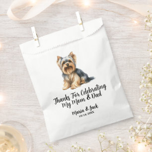Sacolinha Terrier de Yorkshire Pet Casamento Cor Completa