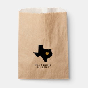 Sacolinha Texas Wedding Favor Treat Sacks, Sacos-Presente