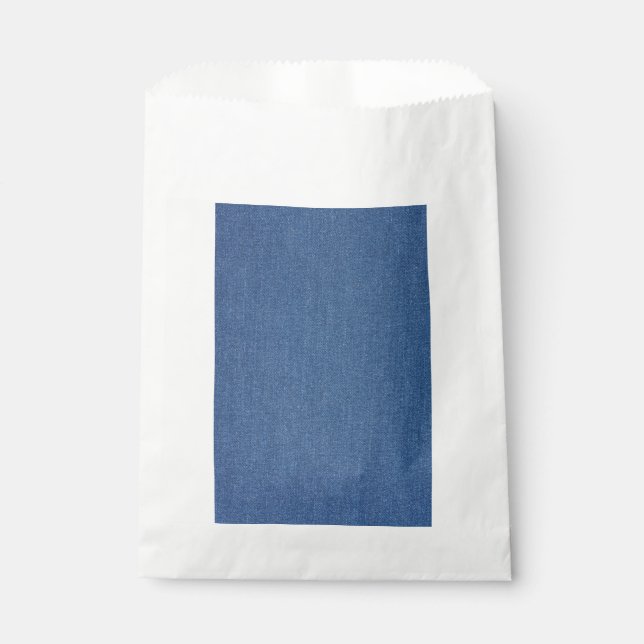 Sacolinha Têxtil original, azul, moda, jean denim (Frente)