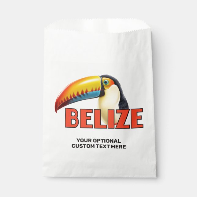 Sacolinha Texto Personalizado BELIZE Toucan (Frente)