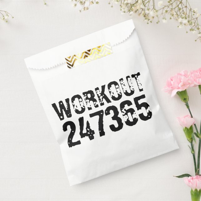 Sacolinha Texto vestido e arranhado Workout 247365 preto (Selado)