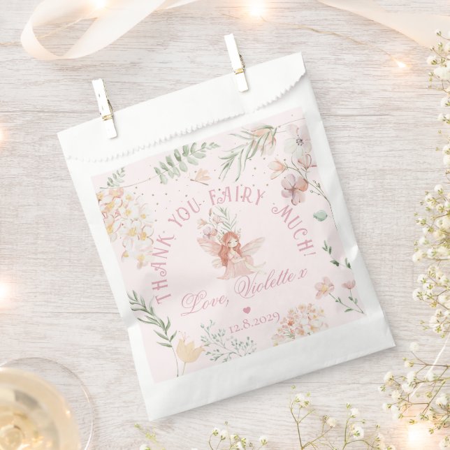 Sacolinha Thank you Fairy Much Fairy 1st Birthday Magical (Cortado)