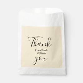 Sacolinha Thank you from add name yellow Pastel boho wedding