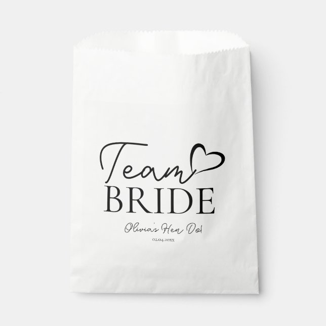 Sacolinha Time Bride Goodie Bag - Festa de solteira divertid (Frente)