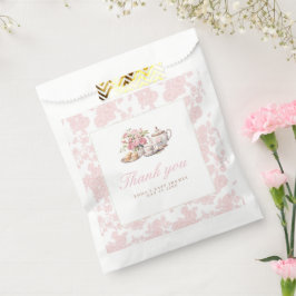 Sacolinha Time for Tea Baby Shower Favor Bag