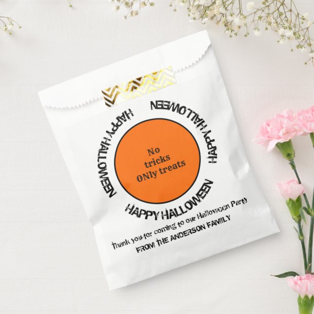 Sacolinha Tipografia assustadora e assustadora Moderna Feliz (Selado)