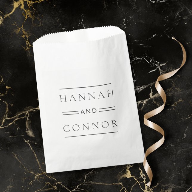 Sacolinha Tipografia Branca e Negra Moderna (Criador carregado)