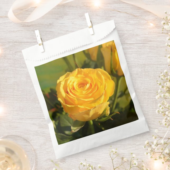 Sacolinha Tome tempo para cheirar a rosa amarela (Cortado)