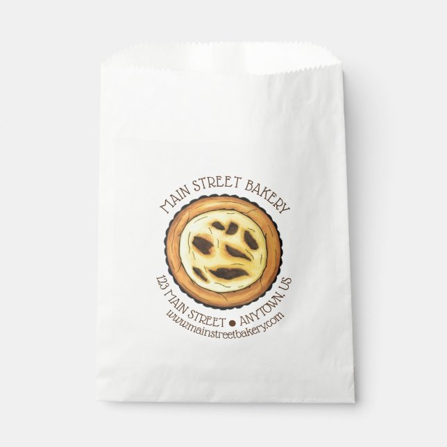 Sacolinha Torta de Pastel de Nata de Custard Português (Frente)