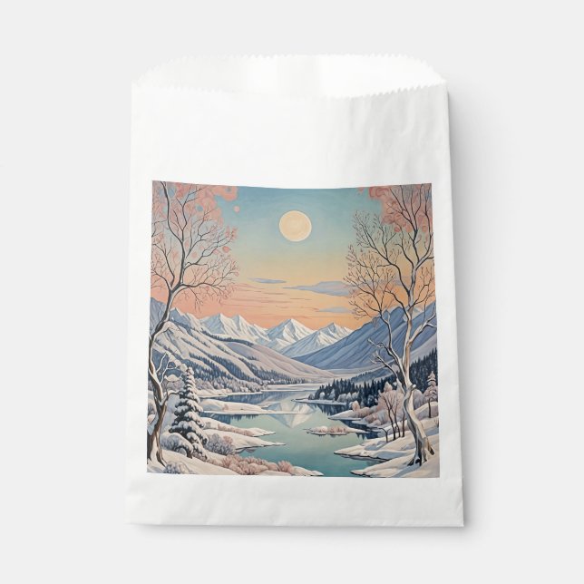 Sacolinha Tranquilidade do inverno (Frente)