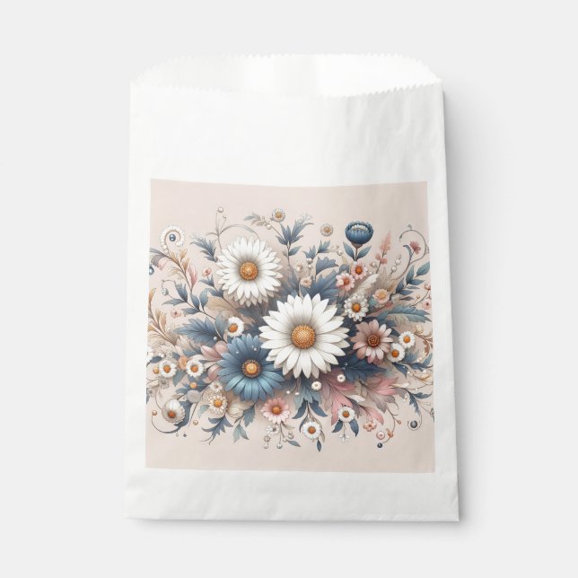 Sacolinha Transforme Seu Espaço com Floral de Margarida Eleg (Frente)