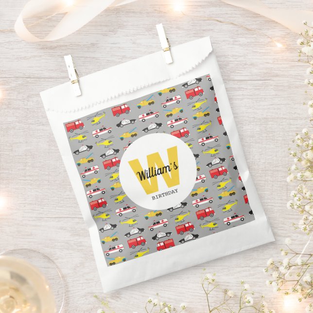 Sacolinha Transporte Personalizado De Veículos De Emergência (Cortado)