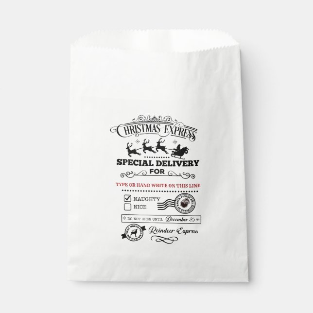 Sacolinha Tratado de Entrega Especial da Expressão de Natal (Frente)