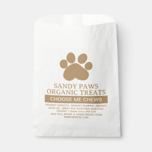 Sacolinha Tratamento simples de cães incorpora seu logotipo