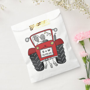 Sacolinha Trator Country Wedding Favor Bag