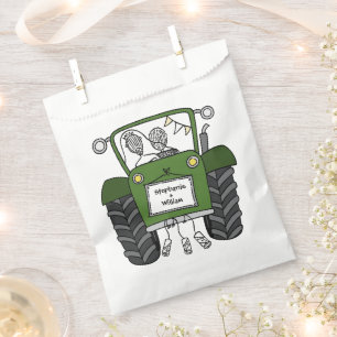 Sacolinha Trator Country Wedding Favor Bag
