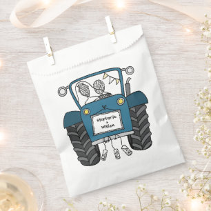 Sacolinha Trator Country Wedding Favor Bag