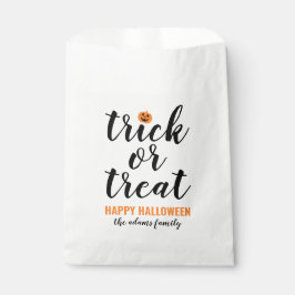 Sacolinha Trick ou Tratar Halloween Personalizado de Script 