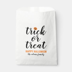 Sacolinha Trick ou Tratar Halloween Personalizado de Script