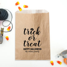 Trick ou Tratar Halloween Personalizado de Script