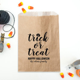 Sacolinha Trick ou Tratar Halloween Personalizado de Script 