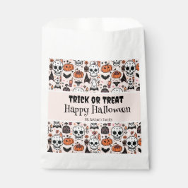 Sacolinha Trick ou Tratar Nome Personalizado da Família de H