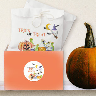 Sacolinha Trick ou Tratar Pumpkin Fantasma e Poção Mágica