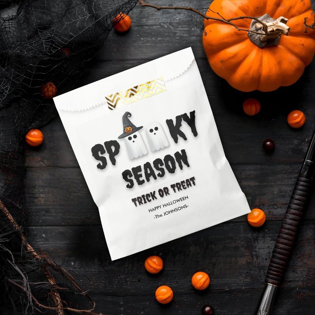 Sacolinha Trick ou Treat do Halloween - Fantasmas da Estação (Criador carregado)