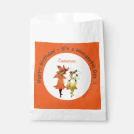 Sacolinha Trillium Tiger-Lily Whimsical Flower Party Supply