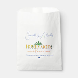 Sacolinha Tropical Beach Sunset Honeymoon Fund Casal Shower