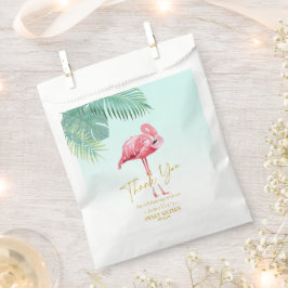 Sacolinha Tropical Flamingo Palms Sweet 16 Obrigado ID922