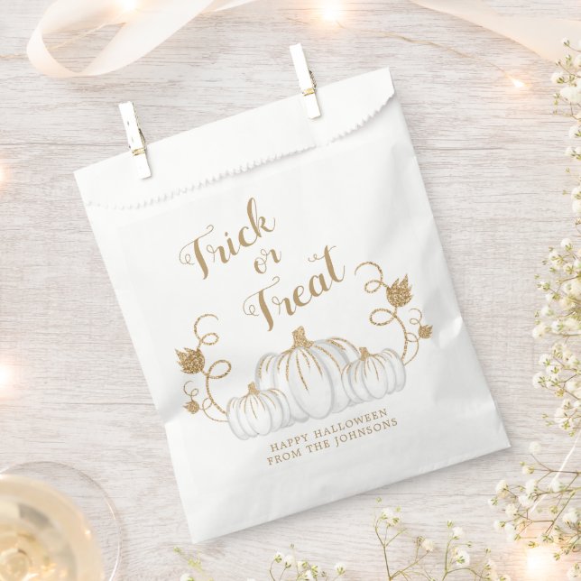 Sacolinha Truque De Abóbora Ou Tratamento De Halloween (Cortado)