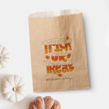 Truque de Halloween ou trate Bolsas doces