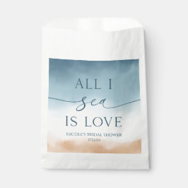 Sacolinha Tudo o que Vejo é Amor Oceano Praia Banho de Noiva