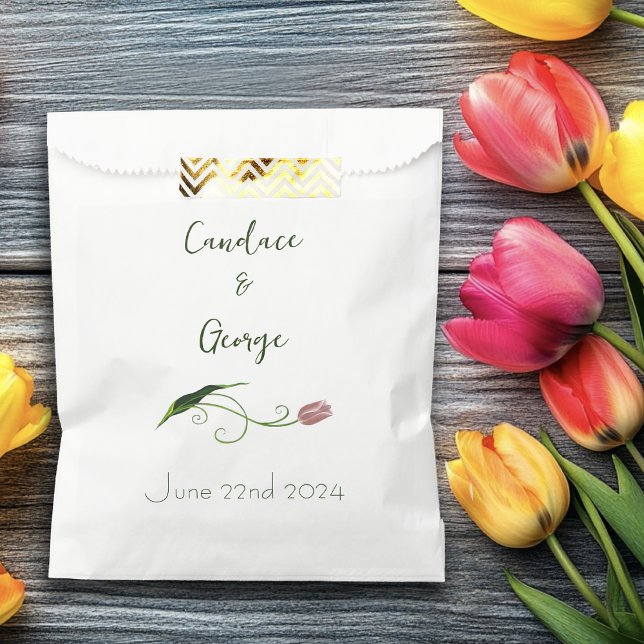 Sacolinha Tulip Floral Rosa (Criador carregado)