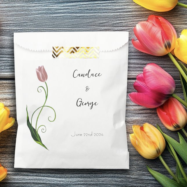 Sacolinha Tulip Floral Rosa (Criador carregado)