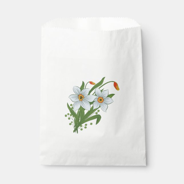Sacolinha Tulipas e Flores de Narcisos (Frente)