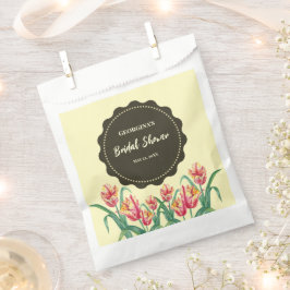 Sacolinha Tulipas Flor Parrot Amarelo Chuveiro de Noiva Flor