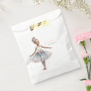 Sacolinha Tutu Cute Elegante Ballerina Watercolor Aniversári