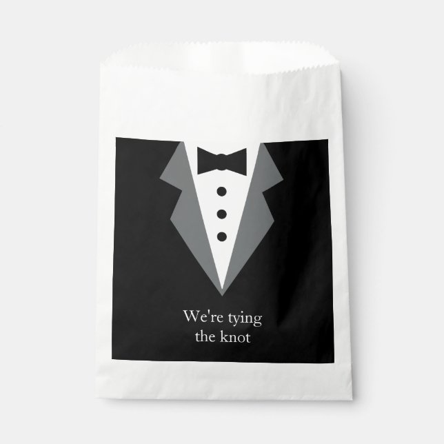 Sacolinha Tuxedo Black Tie Weds (Frente)