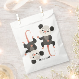 Sacolinha Two Lying Opossums, Custom Birthday Date