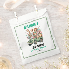 Sacolinha Two Wild Safari Animal 2nd Birthday Party