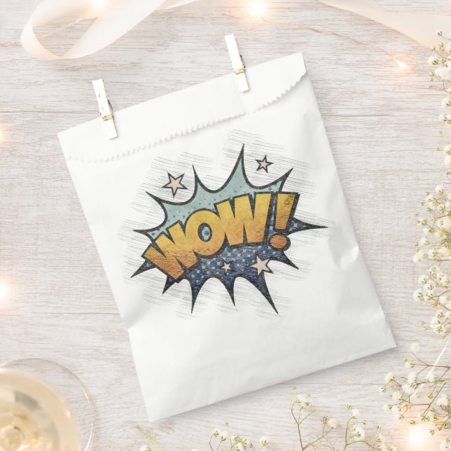 Sacolinha UAU! Vintage Comic Book Steampunk Pop Art (Cortado)