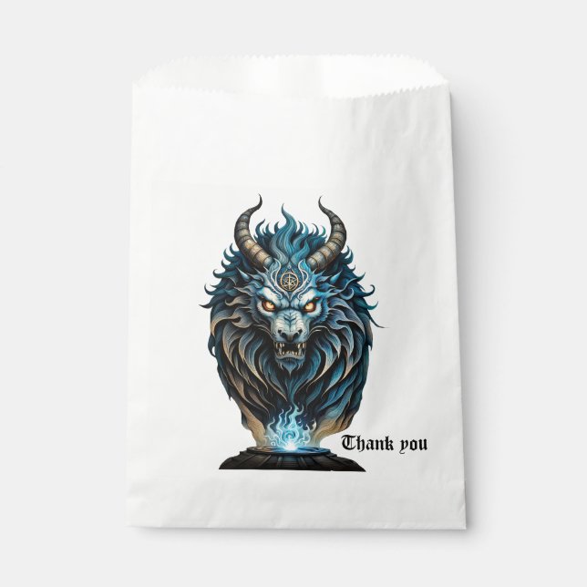 Sacolinha Um animal azul feroz, uma criatura majestosa (Frente)