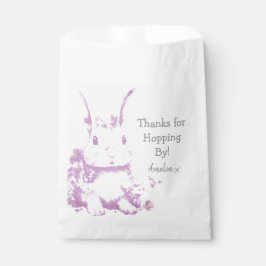 Sacolinha Um Bunny está chegando Chá de fraldas