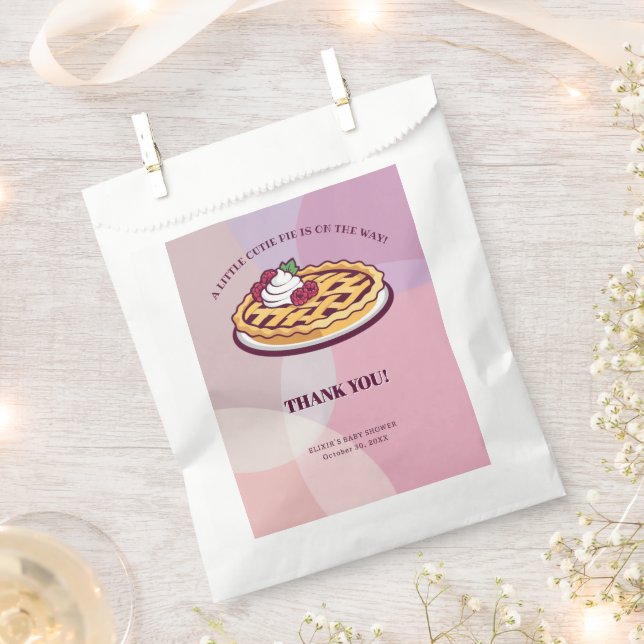 Sacolinha Um Chá de fraldas Mínimo Roxo Pequeno (Cortado)