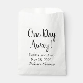 Sacolinha Um Dia Fora Do Janto De Ensaio De Casamento Favore