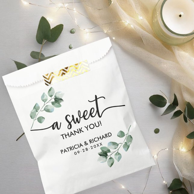 Sacolinha Um Doce Agradecimento Casamento Verde (Criador carregado)